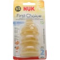 Nuk Tetina First Choice Latex L2 Alimentos 6-18 2 Unidades