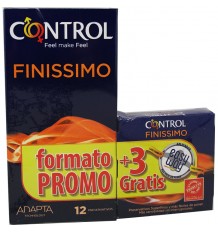 Control Preservativos Finissimo 12 unidades + 3 Unidades Regalo