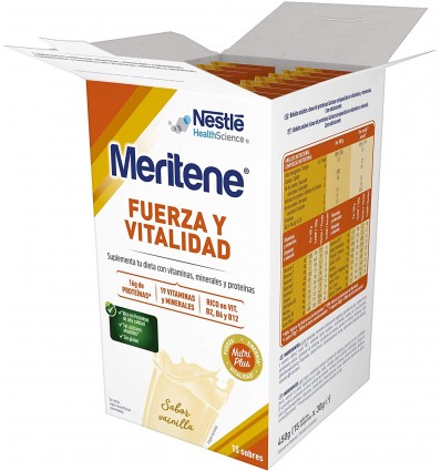 Meritene Pack Vainilla 30 Sobres - Farmacia Online Barata Liceo. Envíos  24/48 Horas.