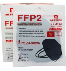 Mascarilla Ffp2 Nr 1MiStore Azul Marino 20 Unidades Caja Completa precio