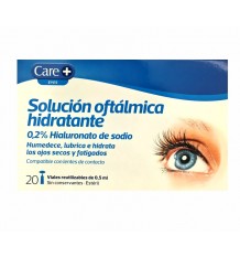 Care+ Solucion Oftalmica Hidratante 20 viales + Toallitas 8 Unidades