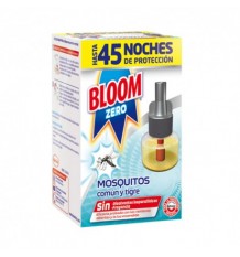 Bloom Zero Mosquitos Común y Tigre Recambio Liquido
