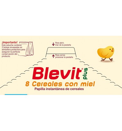 BLEVIT 8 CEREALES MIEL KILO FORMATO AHORRO - Parafarmacia de Miren