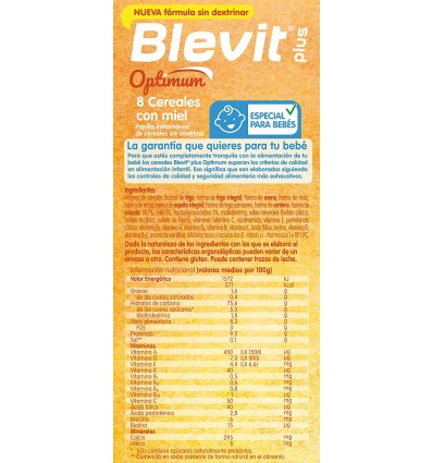 Blevit Optimum Cereales Sin Gluten 400g