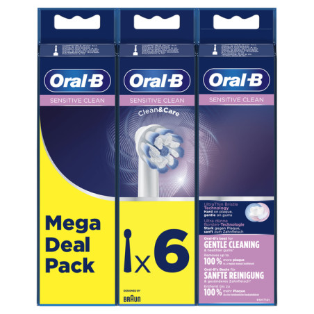 Recambios Oral B Sensitive Clean 3 + 3 Unidades