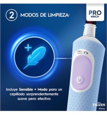 Oral-B Pro Kids Cepillo Frozen + 1 Cabezal + 1 Estuche De Viaje Niños +3 Años