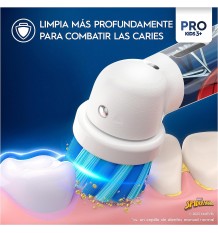 Oral-B Pro Kids Cepillo Spiderman + 1 Cabezal + 1 Estuche De Viaje Niños +3 Años