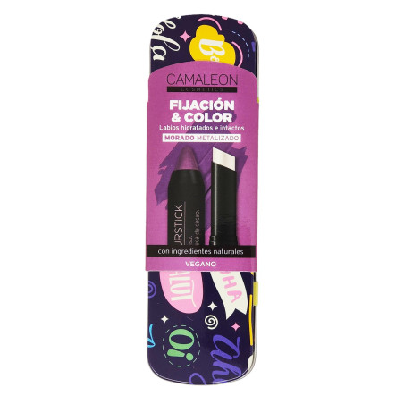 Camaleon Pintalabios Basic Morado + Lip Premier + Lata