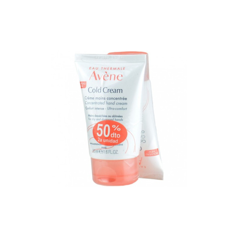 Avene Cold Cream Crema de Manos Concentrada Duplo 50ml + 50ml