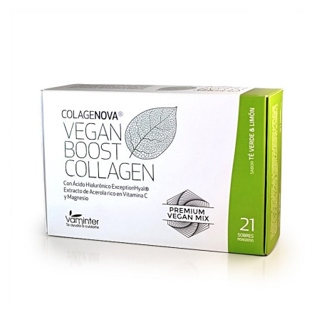 Colagenova Vegan Boost Collagen Limon Te Verde 21 Sobres