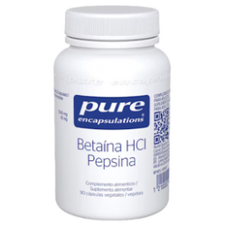 Pure Encapsulations Betaína HCl Pepsina 90 cápsulas