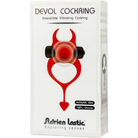 Adrien Lastic Anillo Vibrador Devol Cockring Rojo