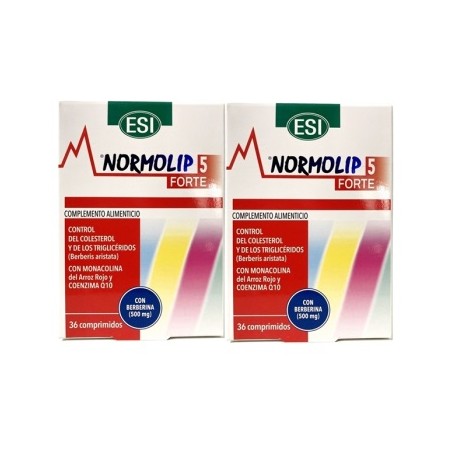 Normolip 5 Forte 36 Comprimidos + 36 Comprimidos Duplo Promocion