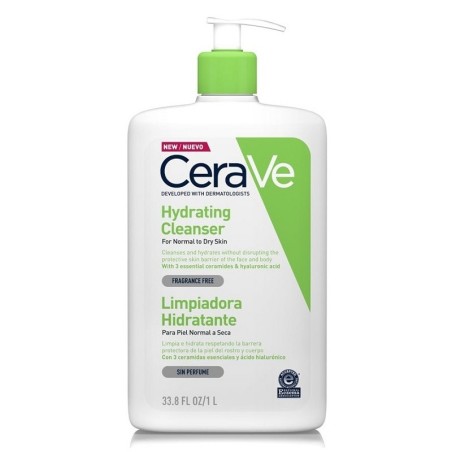 Cerave Limpiadora Hidratante Piel Normal a Seca 1000ml Familiar