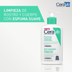 Cerave Gel Limpiador Espumoso Piel Normal a Grasa 236ml