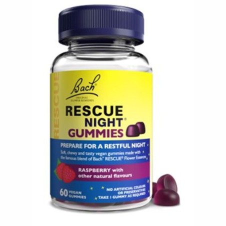 Bach Rescue Night Gummies 60 Gominolas Frutos Rojos