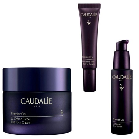 Caudalie Rutina Completa Premier Cru Antiedad Crema Piel Seca 50ml + Serum 30ml + Contorno 15ml