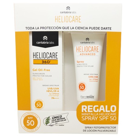 Heliocare 360 Gel Oil Free Spf 50 50 ml + Advanced Spray SPF50 75ml