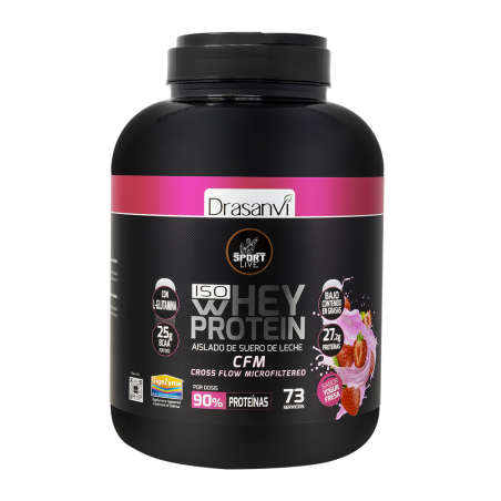 Whey Protein Aislado Yogur Fresa 2,2 kg Sport Live Drasanvi