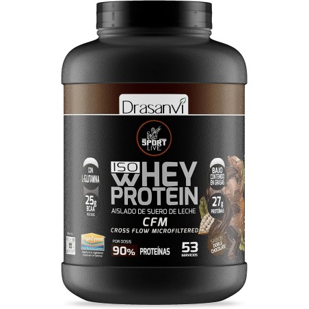 Whey Protein Aislado Doble Chocolate 1.6 Kg Sport Live Drasanvi