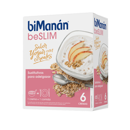 Bimanán beslim Crema De Yogur Con Cererales 6 Unidades