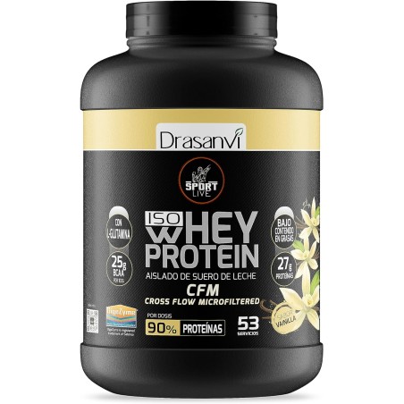 Whey Protein Aislado Vainilla 1.6kg Sport Live Drasanvi