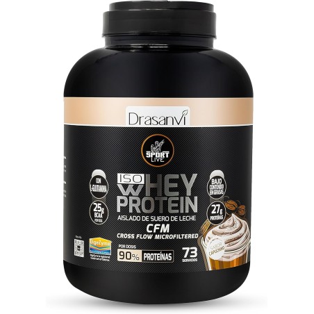 Whey Protein Aislado Capuchino 2.2kg Sport Live Drasanvi