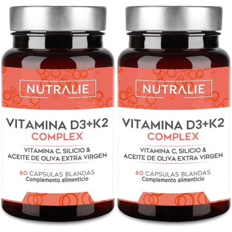 Nutralie Vitamina D3 + K2 Complex 60 Cápsulas + 60 Cápsulas Duplo Promoción