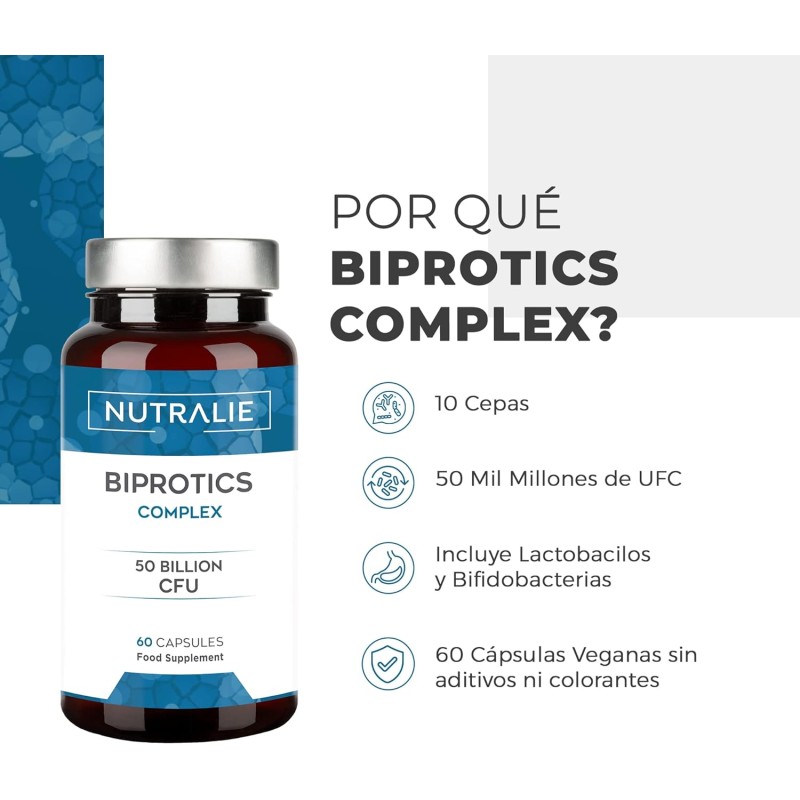 Nutralie Biprotics Complex 50 Billones UFC 60 Cápsulas + 60 Cápsulas Duplo