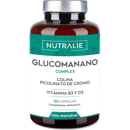 Nutralie Glucomanano Complex Picolinato de Cromo y Colina 120 Cápsulas