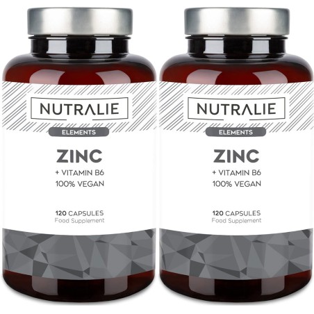 Nutralie Zinc + Vitamina B6 120 Cápsulas + 120 Cápsulas Duplo Promocion