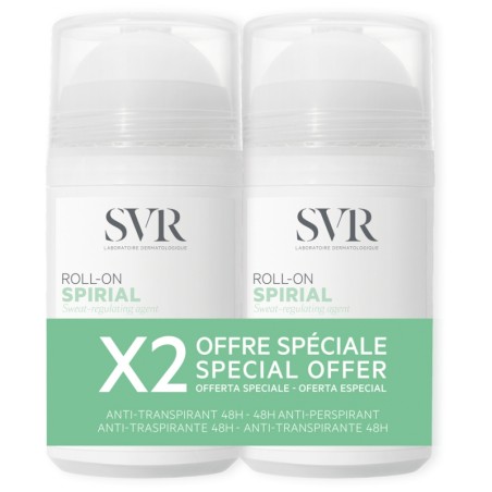 Svr Spirial 48H Desodorante Antitranspirante Roll On 2 x 50 ml