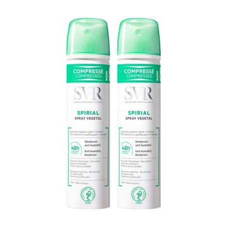 Svr Spirial 48 Desodorante Vegetal Anti Transpirante Spray 75ml + 75ml Duplo Promocion