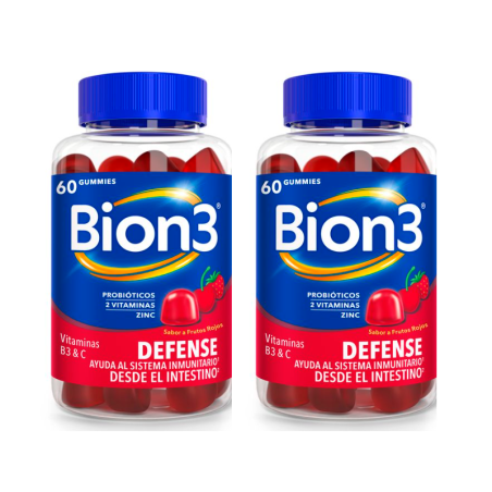 Bion3 Defense Frutos Rojos 60 + 60 Gominolas Gummies