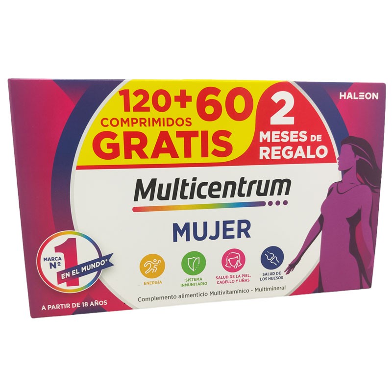 Multicentrum Mujer 120 Comprimidos + 60 Comprimidos Regalo Promoción