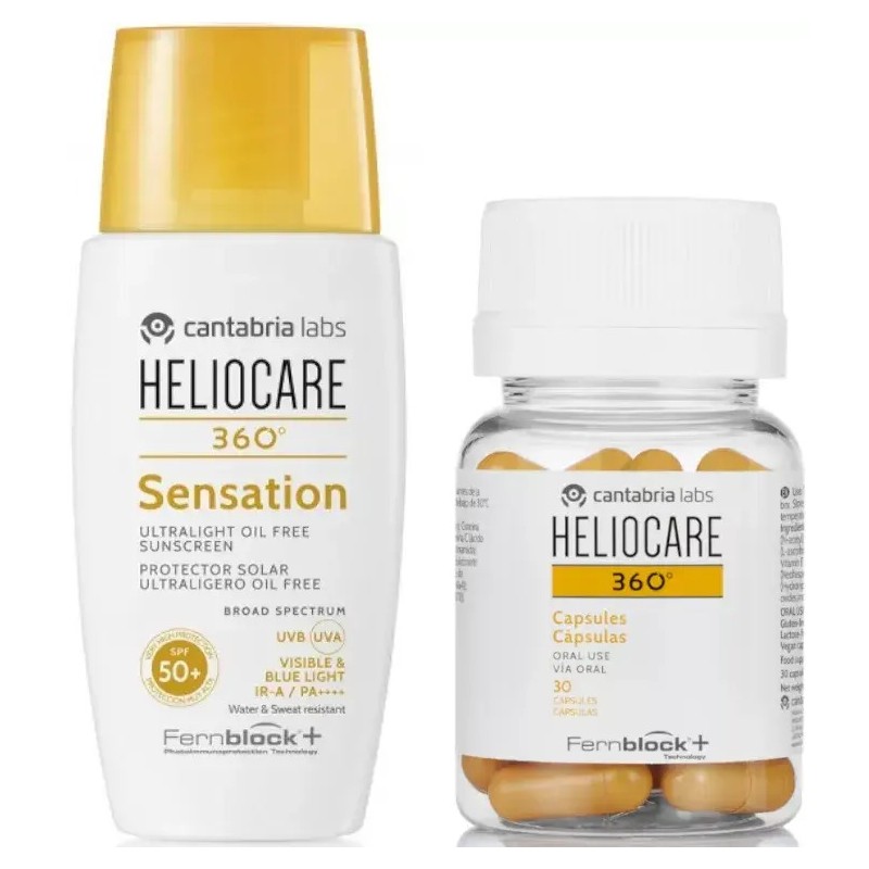 Heliocare 360 Sensation SPF50+ 50 ml + Heliocare 360 30 Cápsulas