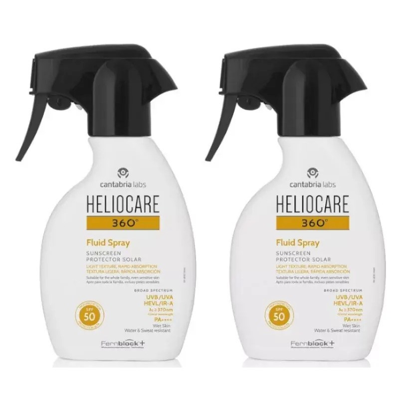 Heliocare 360 Fluido Spray SPF50 250ml + 250ml Duplo Promocion