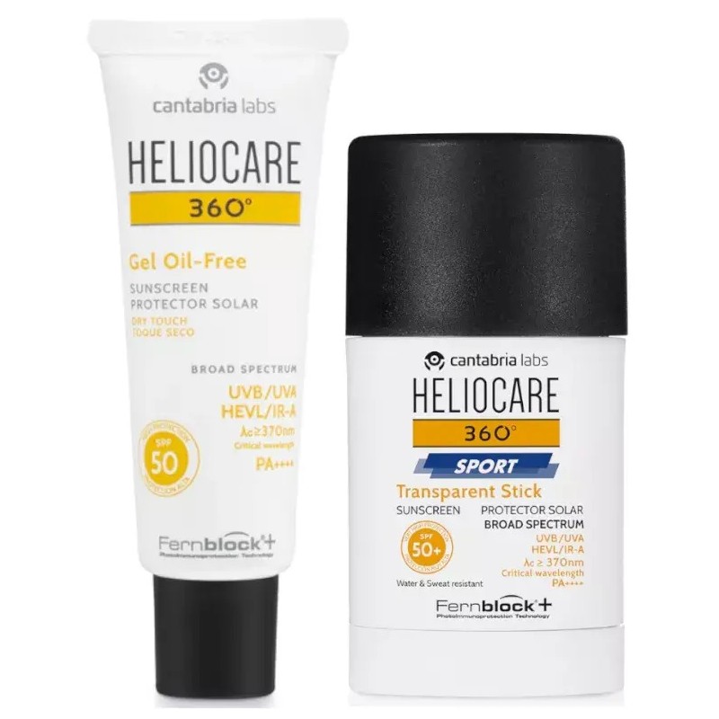 Heliocare 360 Gel Oil Free SPF50 50 ml + Sport Stick SPF50+ 25 gr