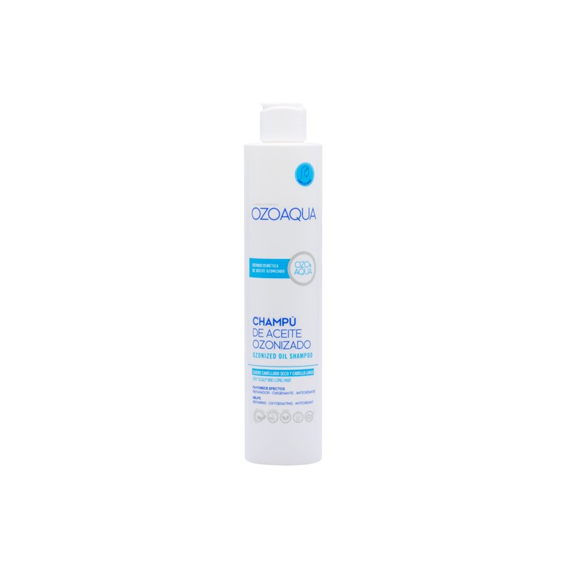 Ozoaqua Champú de Aceite Ozonizado Cuero Cabelludo Seco y Cabello Largo 250ml