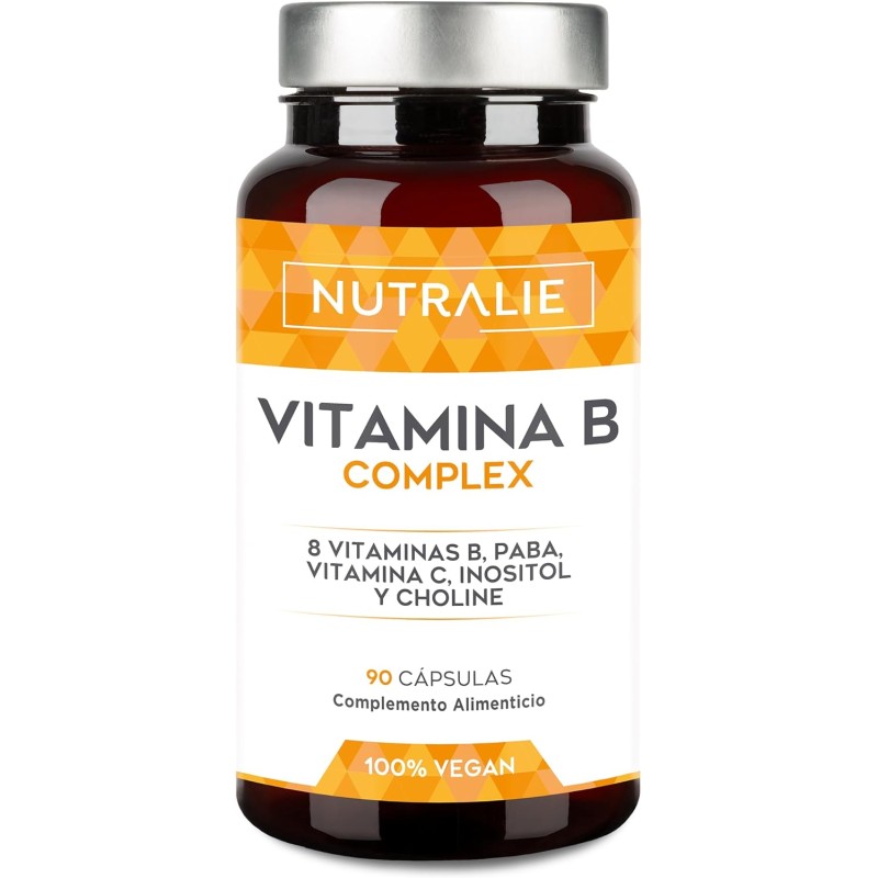 Nutralie B Complex + Vitamin C Alta Potencia 90 Cápsulas