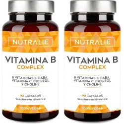 Nutralie B Complex + Vitamin C Alta Potencia 90 Cápsulas + 90 Cápsulas Duplo