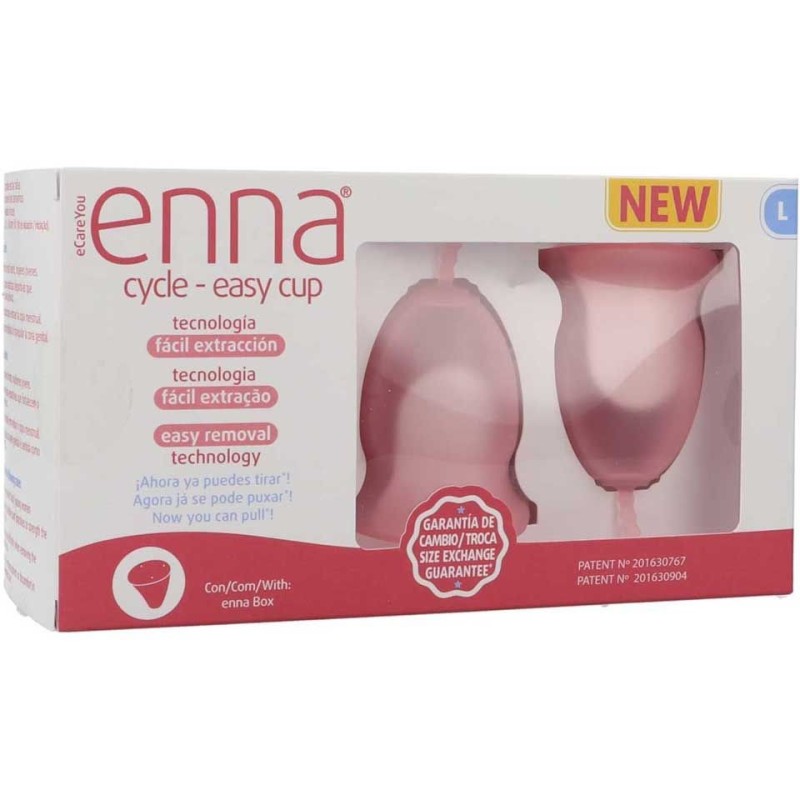 Enna Cycle Copa Menstrual Easy Cup Talla L + Aplicador