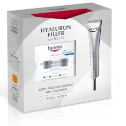 Eucerin Hyaluron Filler Crema dia Piel Seca 50 ml + Contorno Ojos 15ml