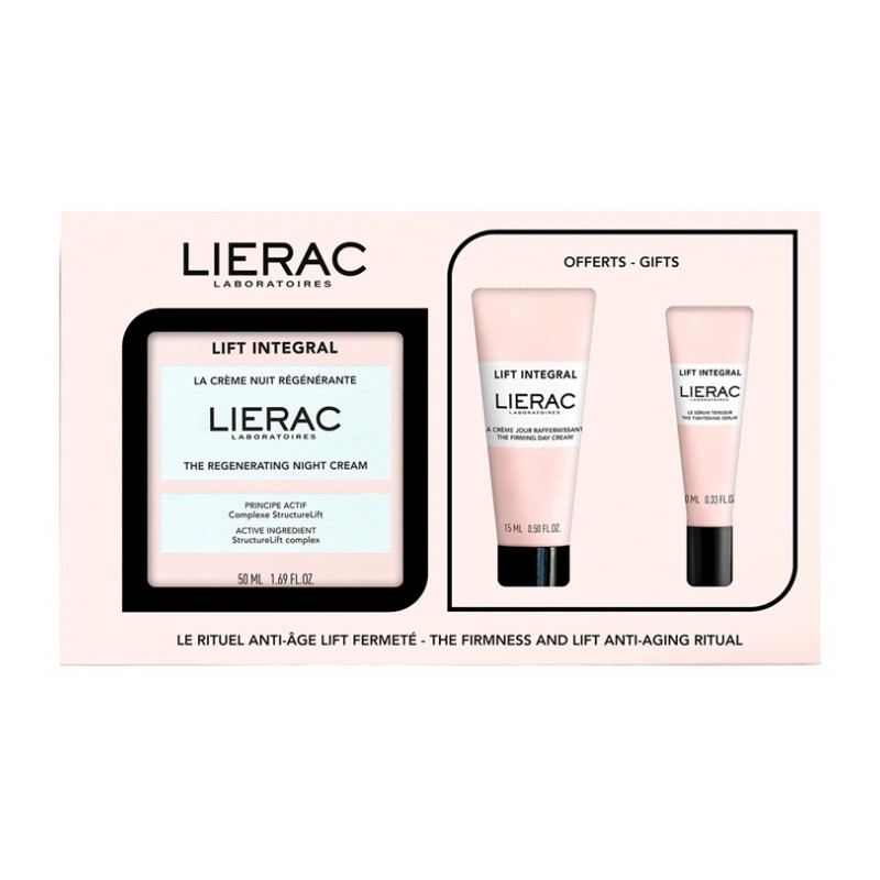 Lierac Lift Integral Crema Regeneradora de Noche 50 ml + Crema Dia 15ml + Serum 10ml