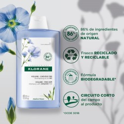 Klorane Champú a las Fibras de Lino 400ml