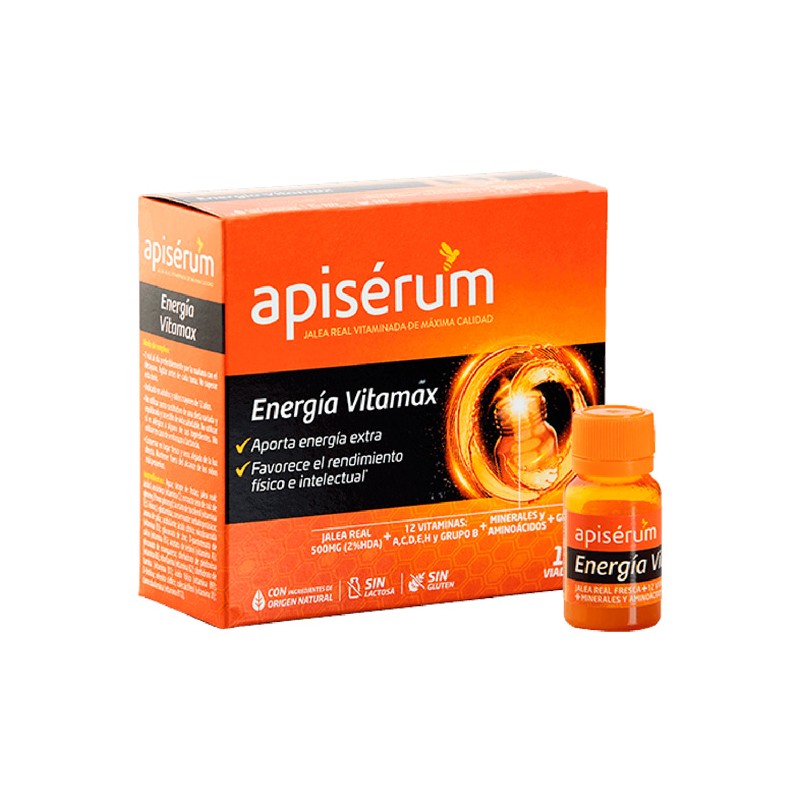 Apisérum Energía Vitamax Jalea Real 18 Viales