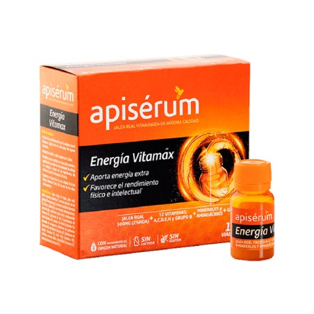 Apisérum Energía Vitamax Jalea Real 18 Viales