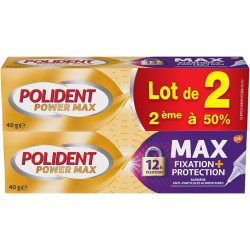 Corega Power Max Fijación + Sellado Crema Adhesiva Dental 40g + 40g Duplo Ahorro