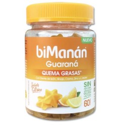 Bimanan Guarana Quema grasas Sabor Cítrico 60 Gummies