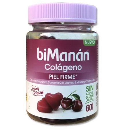 Bimanan Colágeno Piel Firme Sabor Cereza 60 Gummies